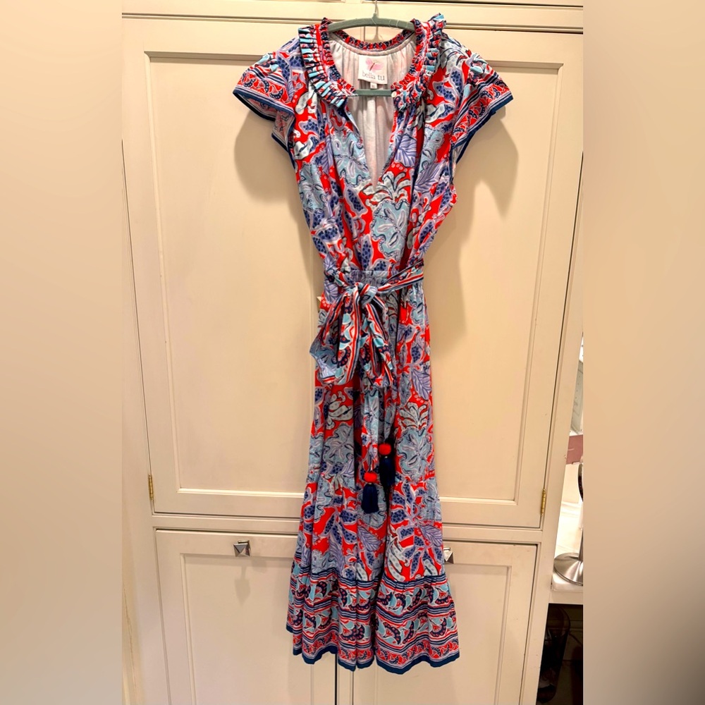 Bella tu tie waist dress